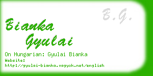 bianka gyulai business card